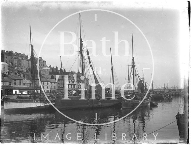 Fishing boats at Brixham/Paignton, Devon 1930