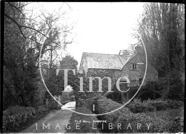 Old watermill, Dunster near Minehead, Somerset c.1920