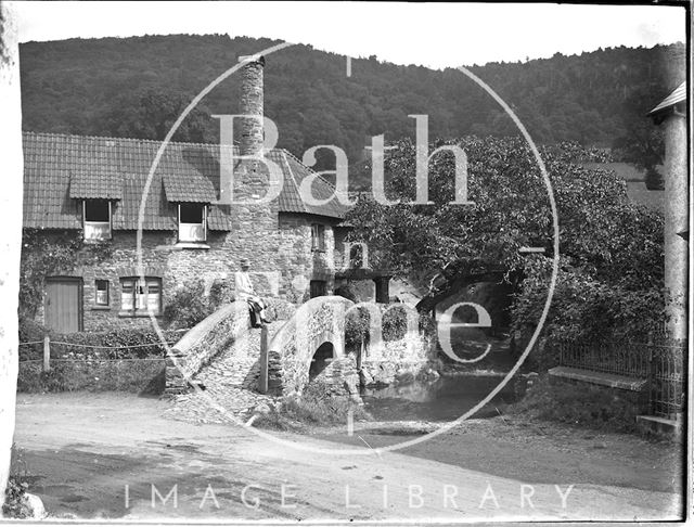 The packhorse bridge, Allerford near Minehead, Somerset c.1932