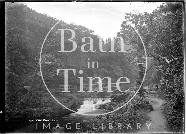 One the East Lyn near Lynmouth, Exmoor, Devon c.1910