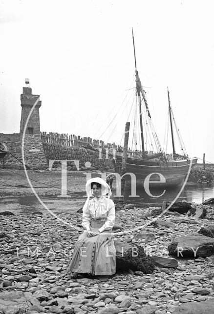 Lynmouth, Exmoor, Devon c.1910 - detail