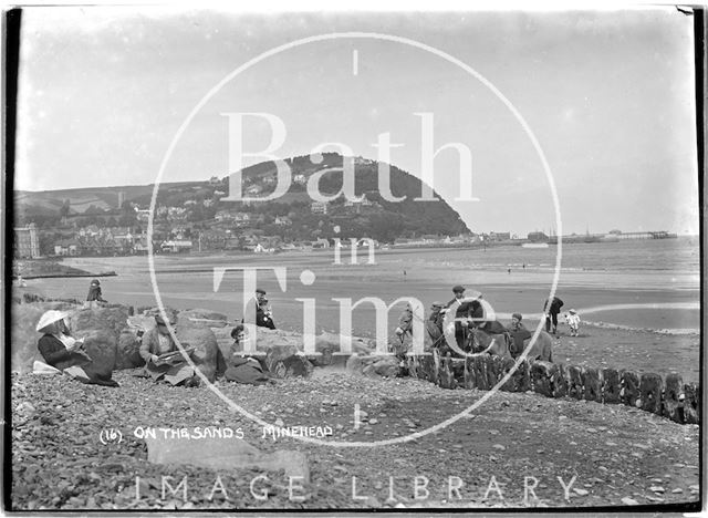 On the sands, Minehead, Somerset, No. 16 c.1907