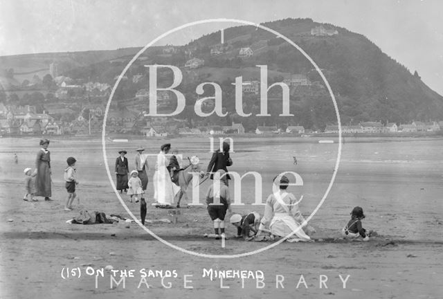 On the sands, Minehead, Somerset No. 15 c.1907 - detail