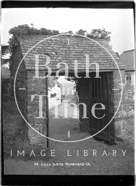 Lych Gate, Church of St. Michael, Minehead, Somerset c.1907