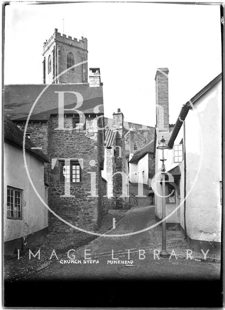 Church Steps, Minehead, Somerset c.1907