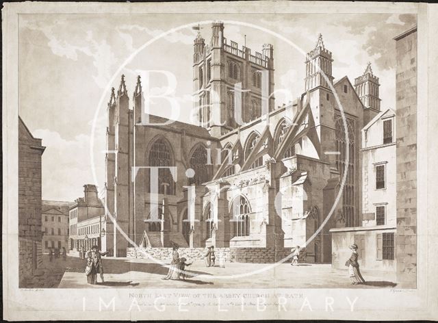 North East View of the Abbey Church at Bath 1784