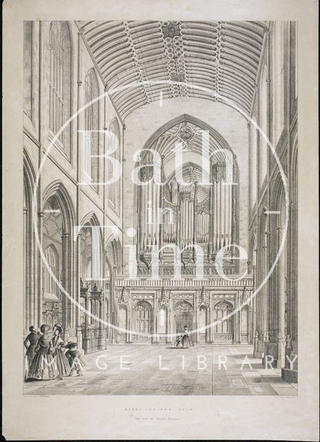 View from the Western Entrance, Abbey Church, Bath c.1836