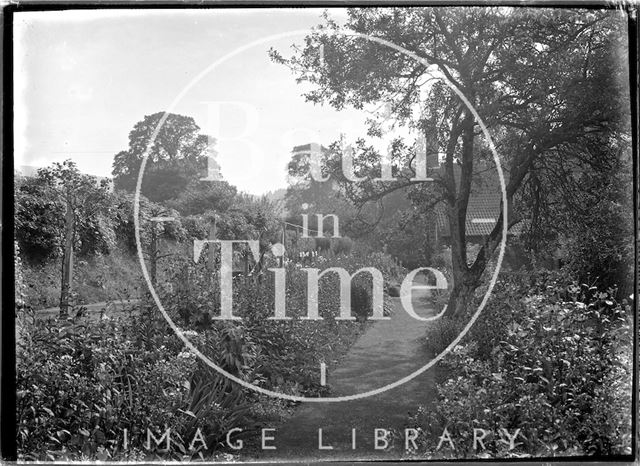 Garden in Luccombe near Minehead, Somerset c.1907