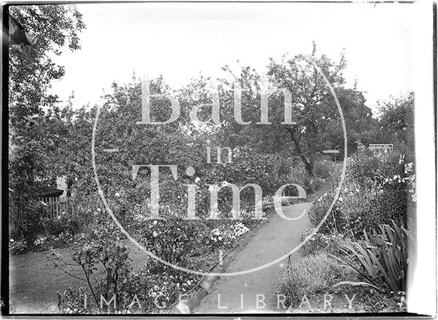 Garden in Luccombe near Minehead, Somerset c.1907