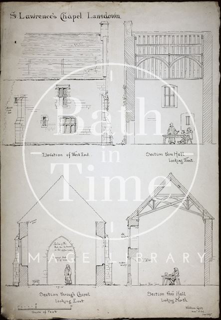 St. Lawrence's Chapel, Lansdown, Bath 1895