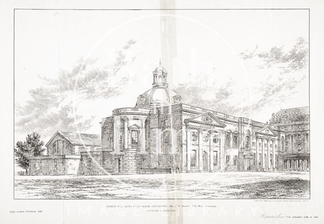 Design for the Royal Academy Exhibition for the Pump Room Extension, Bath 1894