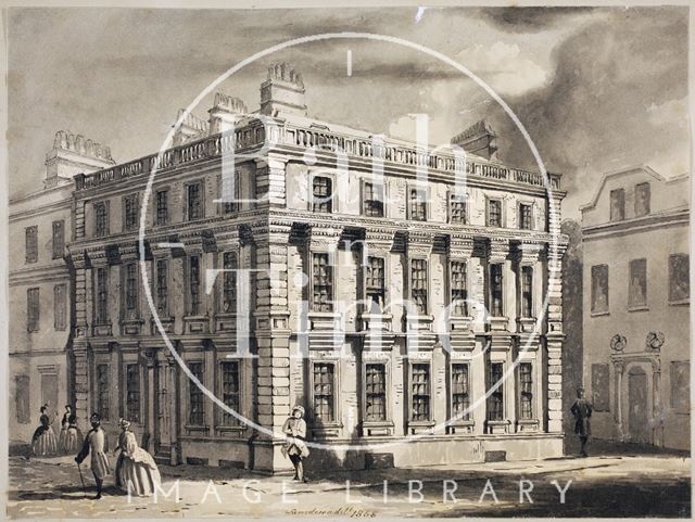 Beau Nash's first residence, St. John's Court, Bath (1720) 1858