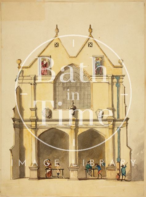 The Old Guildhall, Market Place (now High Street), Bath c.1750