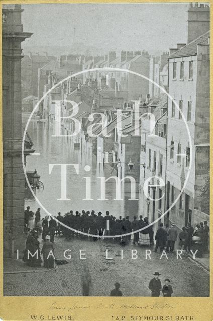 Floods, James Street West, Bath 1882