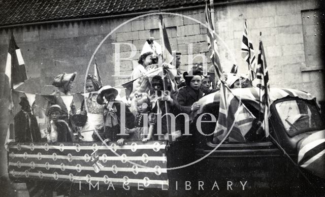 Coronation parade, Larkhall, Bath 1953