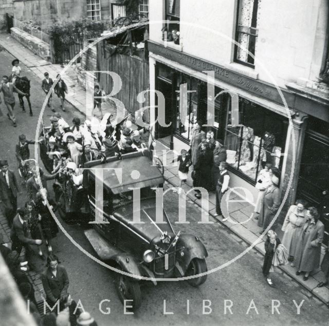 A parade in Larkhall, Bath 1952