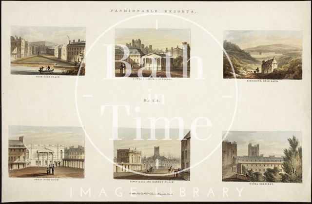 Six Views of Fashionable Resorts, Bath c.1827