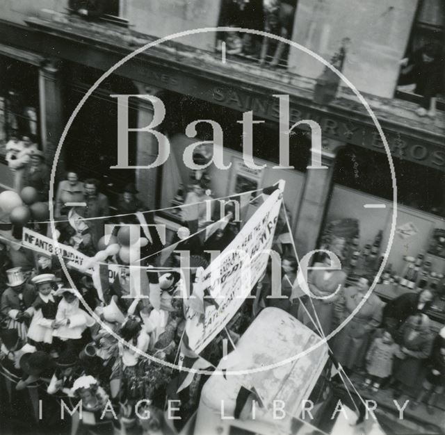 Parade in Larkhall, Bath 1952