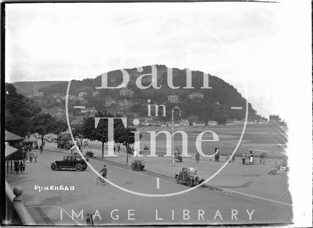 The seafront at Minehead, Somerset c.1920