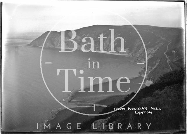 Coastal view from Holiday Hill, Lynton, Lynmouth, Exmoor, Devon c.1930