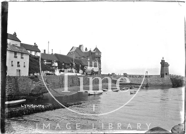 The seafront at Lynmouth, Exmoor, Devon c.1930