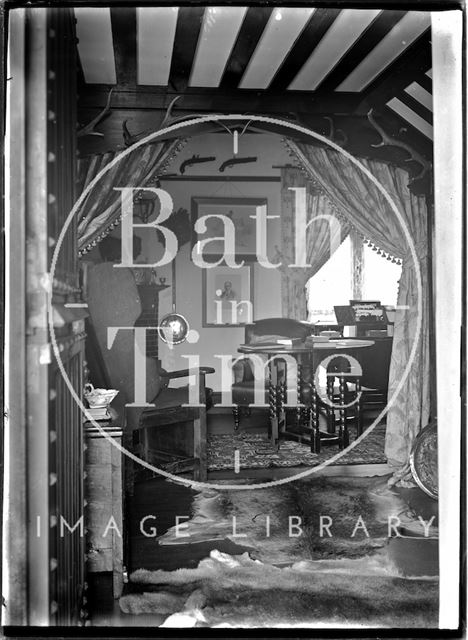 Interior of an unidentified house, Possibly Knapp or Porlock, Somerset c.1930