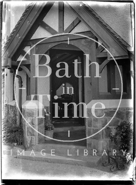 Porchway to an unidentified house, possibly Knapp or Porlock, Somerset c.1930