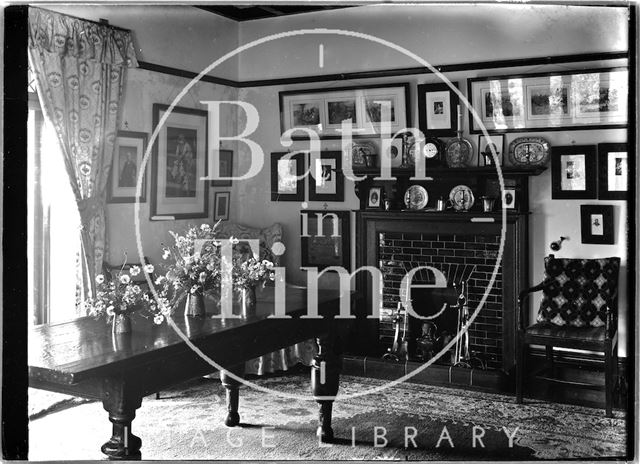 Interior of an unidentified house, Possibly Knapp or Porlock, Somerset c.1930