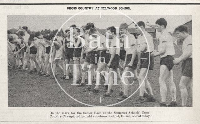 The Selwood School's cross country race, Frome, Somerset 1961