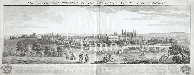 The North West Prospect of the University and Town of Cambridge 1743