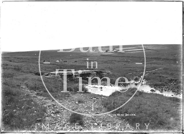 Teign Head Clapper Bridge, Dartmoor, Devon 1906