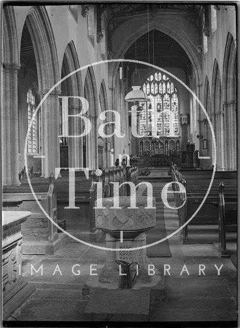 Interior of the Church of St. Michael, North Cadbury, Somerset c.1910