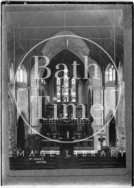 Interior of the Church of St. James, Exeter c.1910