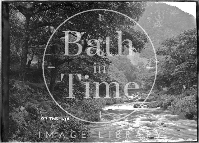 On the River Lyn, Lynmouth, Exmoor, Devon c.1920