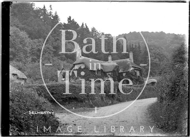 Thatched cottage, Selworthy near Minehead, Somerset c.1912