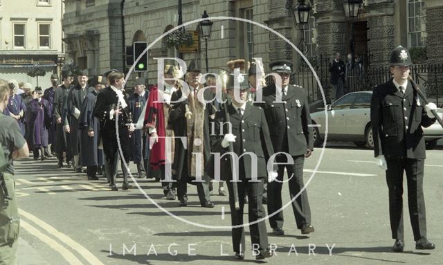 The Mayor's procession for Mayor John Bailey, Bath 1999