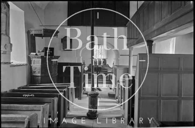 Interior of the Church of St. James, Cameley, Somerset c.1930