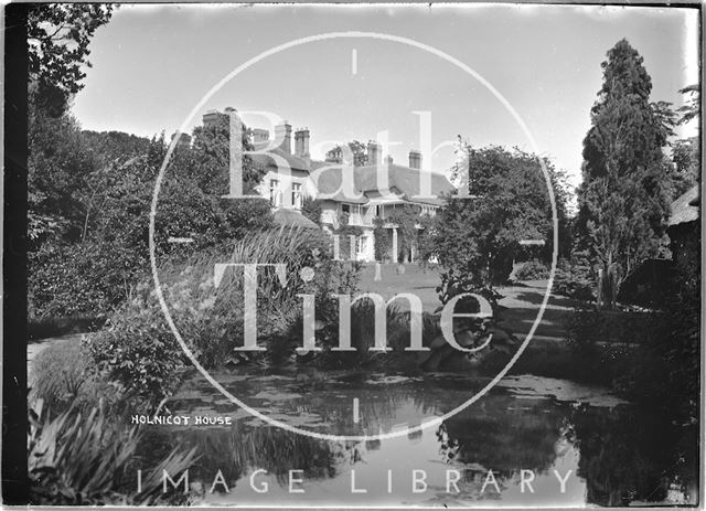 Holnicote House and pond, Allerford, Somerset c.1920