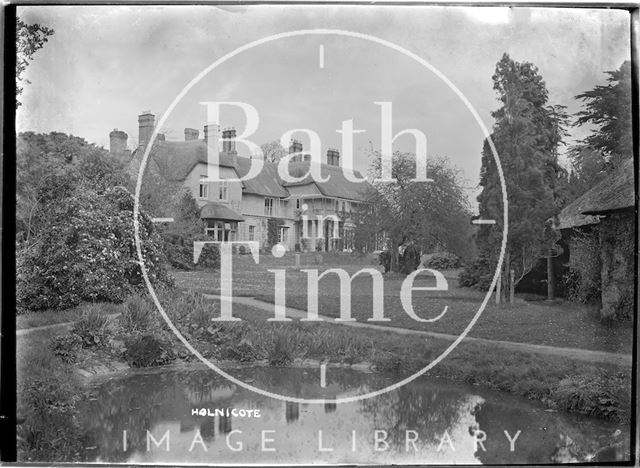 Holnicote House and pond, Allerford, Somerset c.1912