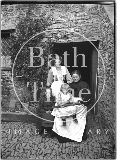 Group portrait, Cloutsham Farm near Minehead, Somerset 1909