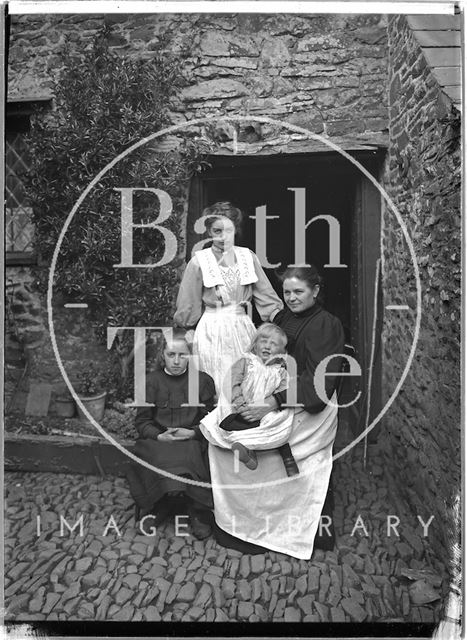 Group portrait, Cloutsham Farm near Minehead, Somerset 1909