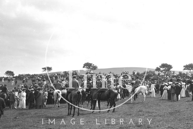 Opening Meet, Cloutsham near Minehead, Somerset 1909 - detail