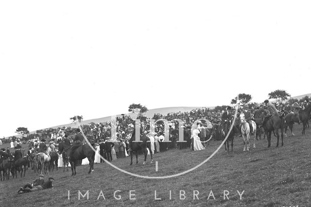 Opening Meet, Cloutsham near Minehead, Somerset 1909 - detail