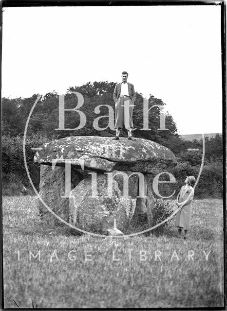 Spinster's Rock near Chagford, Dartmoor, Devon 1928