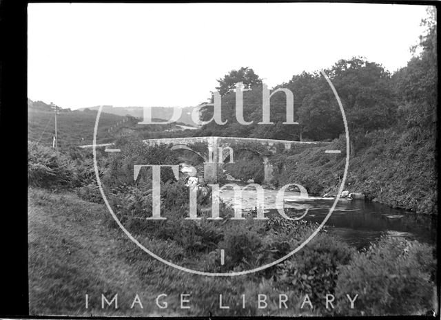 Bridge on the River Teign, Chagford, Dartmoor, Devon c.1928