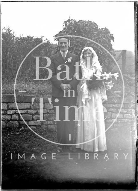 An unidentified wedding portrait c.1930