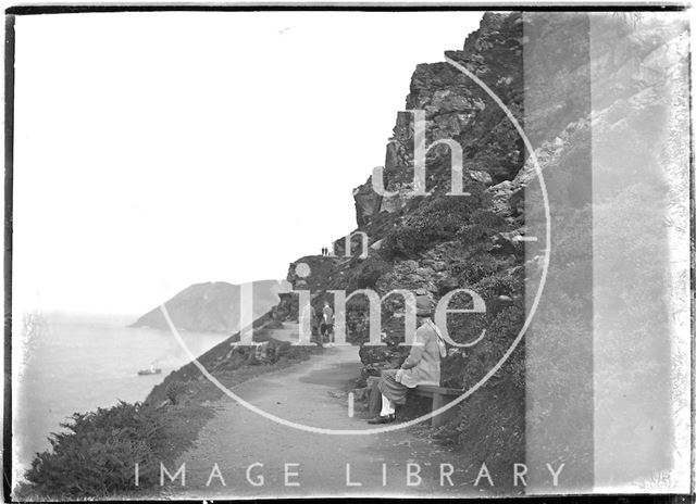 Coastal path near Lynmouth, Exmoor, Devon c.1920