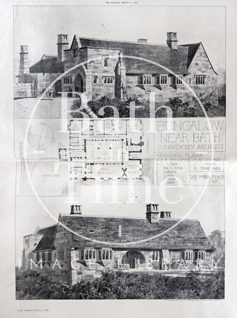 Lodge Style, Combe Down, a bungalow near Bath 1910