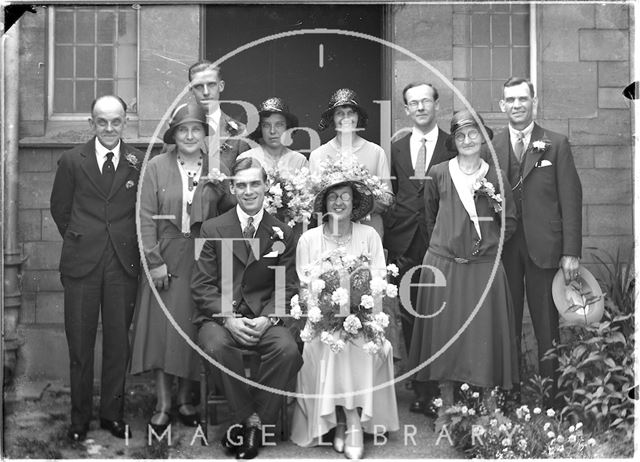 A wedding portrait of an unidentified group c.1920