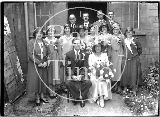 A wedding portrait of an unidentified group c.1920